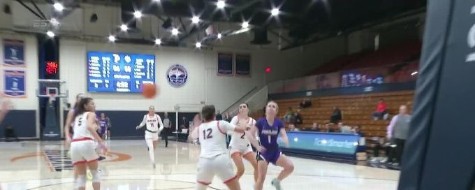 McKelle Meek finds an open Maisie Burnham for the bucket