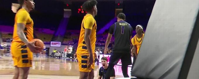 Marcus Kell gets the and-1 to fall