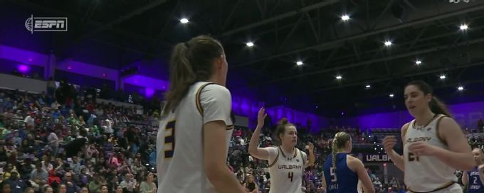 Abbey Lindsey scores and draws the foul