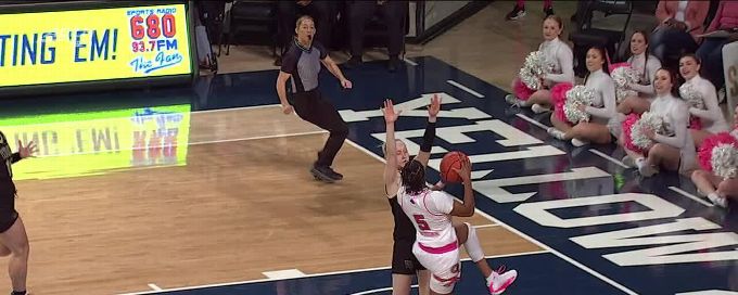 Ines Noguero makes a great defensive play for the steal