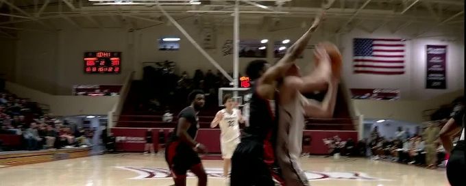 Tyler Doyle gets the hoop and the harm