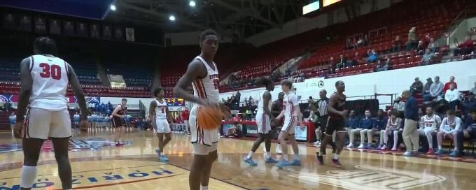 Sean Craig fights off defender for and-1