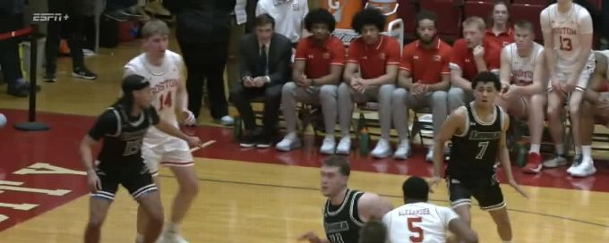 Kyrone Alexander gets the hoop and the harm