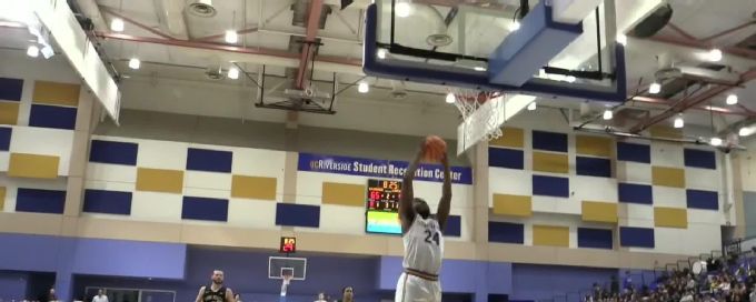Barrington Hargress rocks the rim with powerful flush
