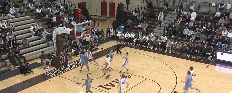 Jeremiah Jenkins' Eurostep finish extends Brown's lead