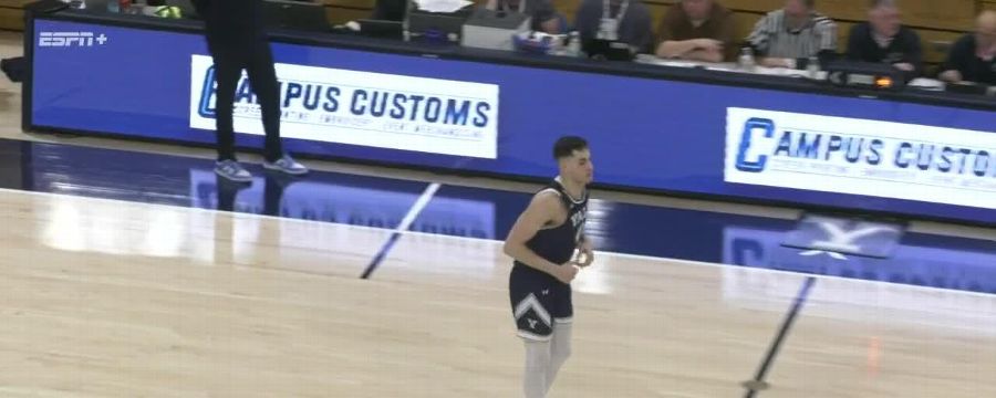 John Poulakidas drains 3 vs. Columbia Lions