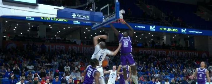 Lance Ware gets up for the beautiful flush