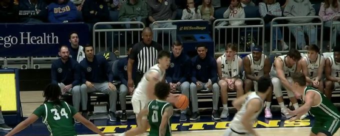 Aniwaniwa Tait-Jones gets the basket plus the foul