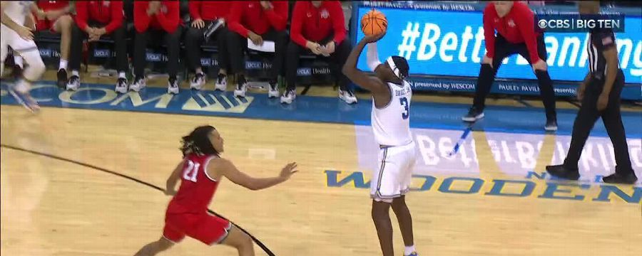 UCLA's Eric Dailey Jr. drains a trey