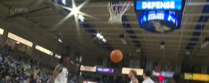 Jaylen Smith gets the hoop and the harm