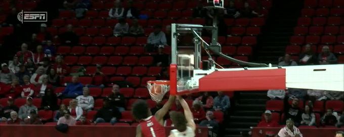 Brant Byers gets up for the beautiful flush