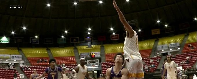 AJ Smith somehow gets the and-1 to fall