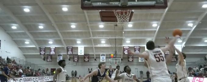 Jeff Woodward gets the late 4th-quarter block