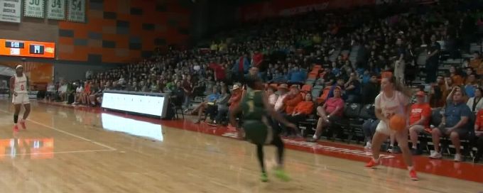 Maddy Huhn gets the and-1