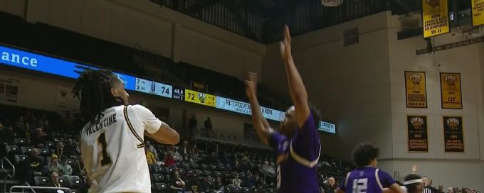 Tim Eze gets up for the beautiful slam