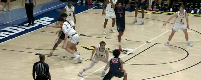 Kendrick De Luna gets the basket plus the foul