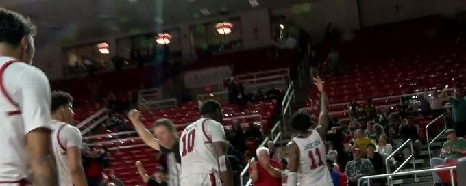 Ja'Sean Jackson fights off defender for and-1