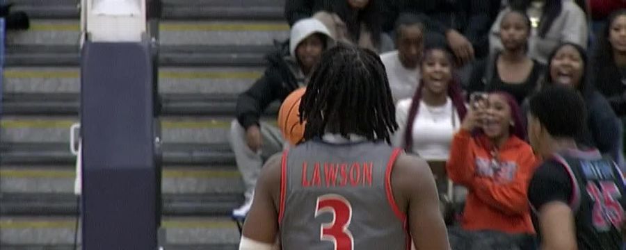 Jaden Martin gets up for the beautiful slam