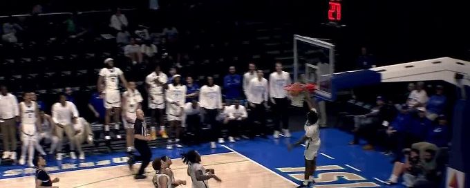Kam Parker soars for a huge Texas A&M-Corpus Christi dunk