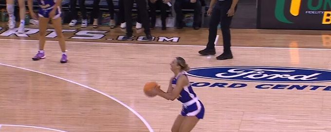 Mallory McDermott drills clutch 3 for WIU