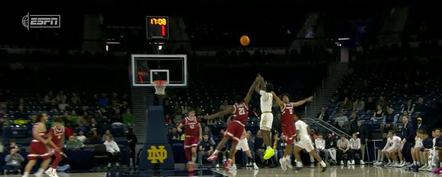 Markus Burton drains 3-pointer vs. Stanford Cardinal