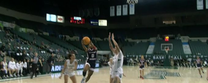 Emaia O'Brien gets the and-1
