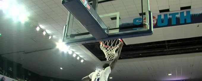 Abdoulaye Thiam rocks the rim with flush