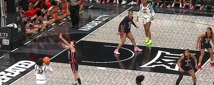 Stailee Heard drills a 3 for Oklahoma State