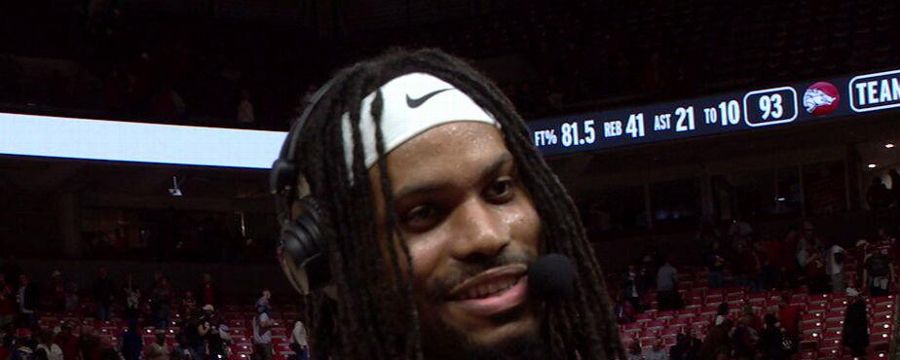 Aidoo says upset of MS State fuels Hogs heading into SEC tourney