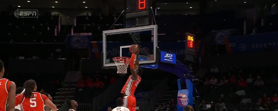 Naheem McLeod skies for big dunk