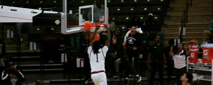 Dorian McMillian throws down the hammer