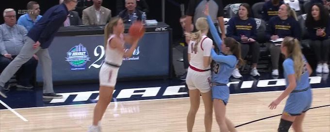 Madelyn Bischoff sinks it from downtown