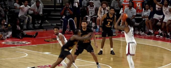 Jayme Mitchell Jr. hits the 3-point shot vs. Bethune-Cookman Wildcats