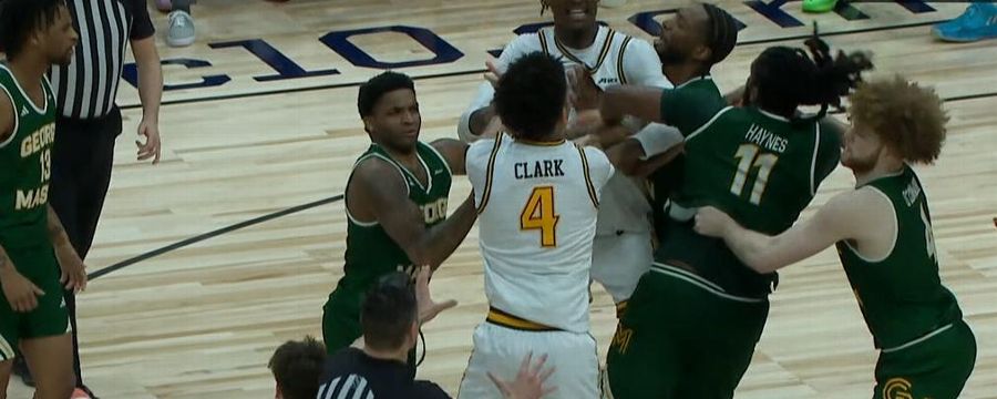 VCU, George Mason have to be separated early in the first half