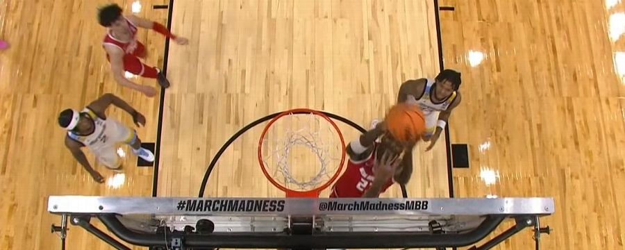 Nelly Junior Joseph gets the and-1 to fall for the Lobos