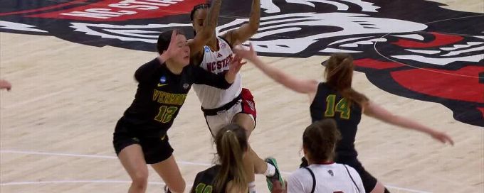Aziaha James scores and draws the foul