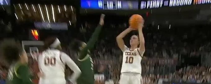 Shay Holle puts Texas up 20 with midrange jumper