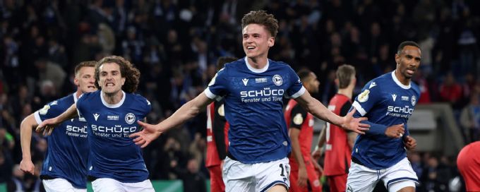 Holders Leverkusen stunned by third-tier Arminia Bielefeld in German Cup semis