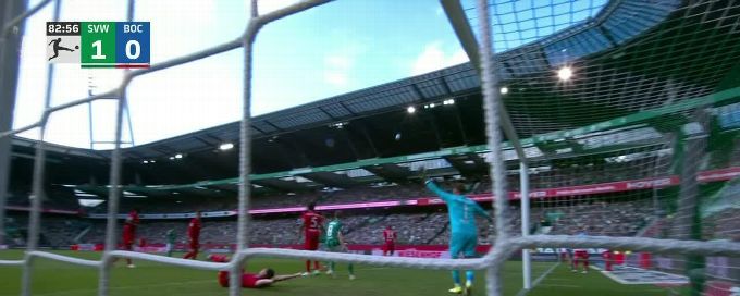 Mitchell Weiser finds the back of the net for Werder Bremen