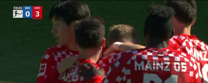 Jonathan Burkardt finds the back of the net for Mainz