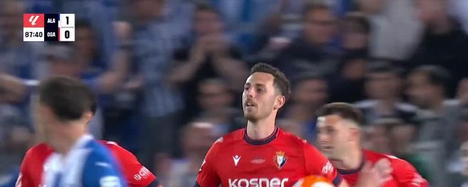Raul García scores goal for Osasuna