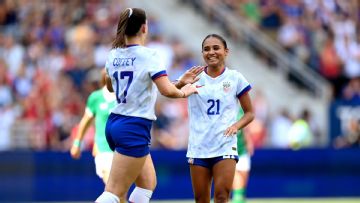 The numbers behind the USWNT's win over Ireland
