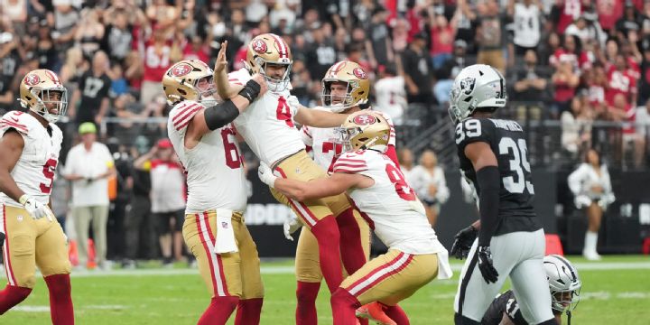 Jake Moody's game-winning FG gives 49ers the win
