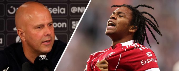 Slot reacts to 'special moment' for 16-year-old Rio Ngumoha
