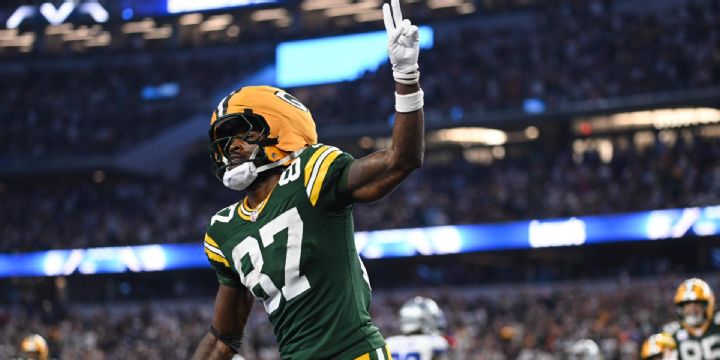 Love's 3rd TD connection with Doubs gives Packers the lead back