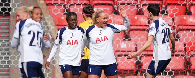 Tottenham defeat Brighton to move third in WSL