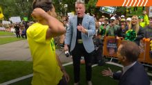 Oregon student hooks attempt on McAfee's kicking contest for $1 million prize