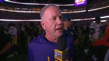 No. 11 LSU's Brian Kelly expresses his concerns in win over South Carolina
