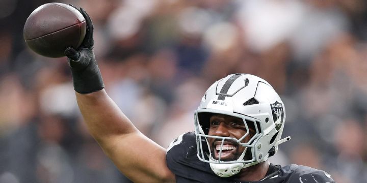Raiders recover Cam Ward's fumble to secure victory