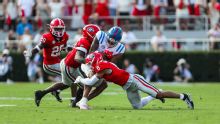 Highlight: Gunner Stockton's five TDs enable Georgia to edge Ole Miss